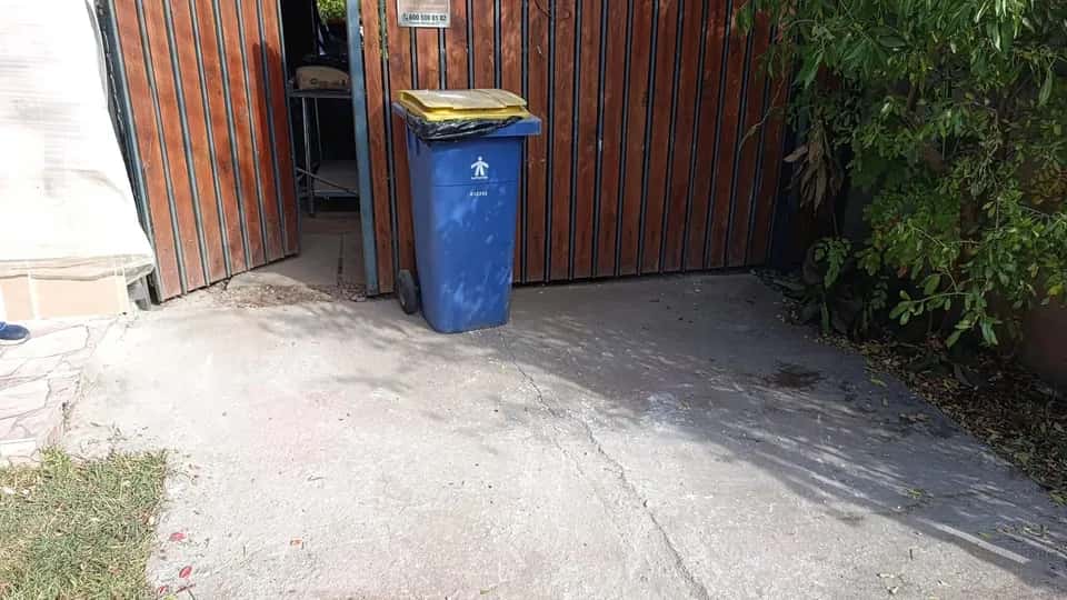 Después del retiro de escombros con entrada y acceso despejados